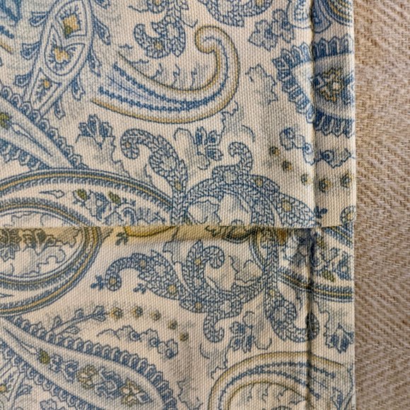 Paisley Throw-Pillow Cover (Blue & White) - Picture 5 of 8